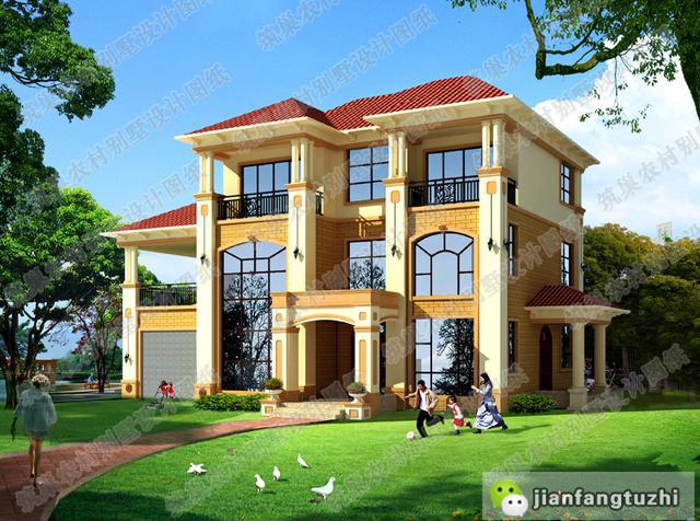 3款帶旋轉(zhuǎn)樓梯復(fù)式別墅設(shè)計圖，豪華與實用共存，您值得建造。