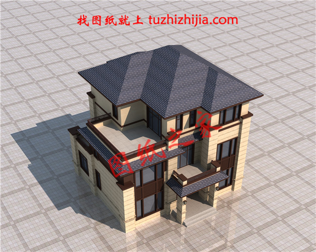 2019年新款別墅外觀圖，新中式風(fēng)格