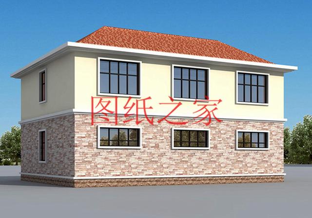 大戶型二層別墅設(shè)計(jì)圖，造價(jià)只要20萬，很受大眾喜歡！