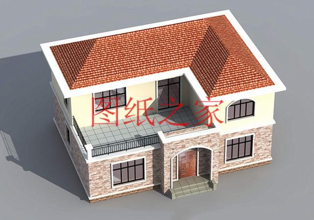 大戶型二層別墅設(shè)計(jì)圖，造價(jià)只要20萬，很受大眾喜歡！