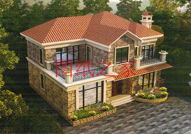 大戶型二層別墅設(shè)計(jì)圖，造價(jià)只要20萬，很受大眾喜歡！