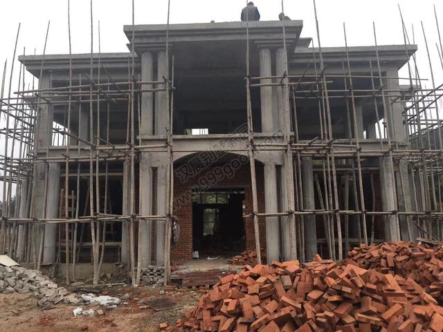 分享一棟雙拼別墅設(shè)計(jì)圖，村里的地標(biāo)建筑。