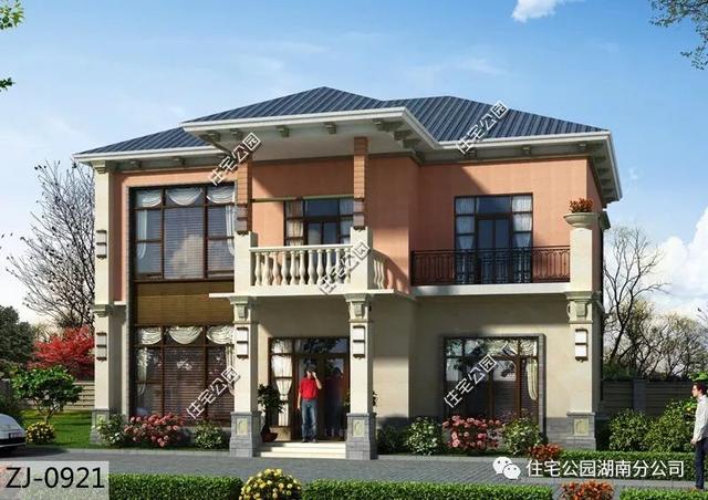 歐式別墅設(shè)計圖，4室3廳還要帶堂屋。