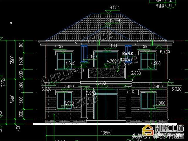 二層別墅設(shè)計(jì)圖，136平宅基地帶車(chē)庫(kù)大露臺(tái)，造價(jià)只要20W.