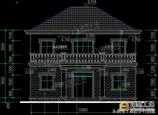 二層別墅設(shè)計(jì)圖，136平宅基地帶車(chē)庫(kù)大露臺(tái)，造價(jià)只要20W.