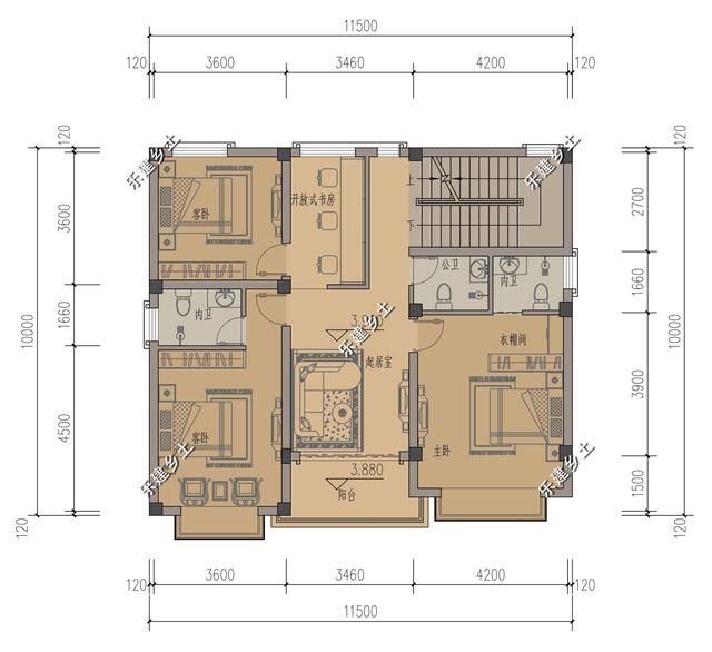 江西九江歐式別墅設(shè)計(jì)圖，不規(guī)則地形，也能建造的這么完美！