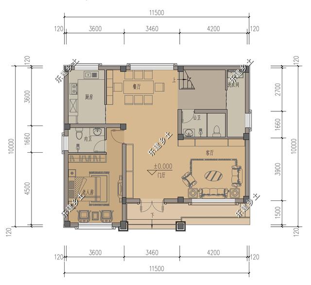 江西九江歐式別墅設(shè)計(jì)圖，不規(guī)則地形，也能建造的這么完美！