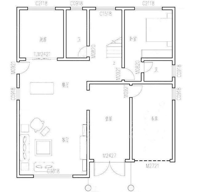 開間12米的三層別墅設(shè)計圖，帶堂屋、露臺和多臥室，歡迎建造。