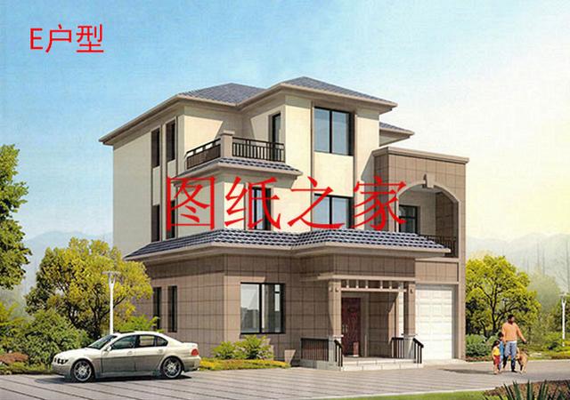 大眾喜愛的三層別墅設(shè)計(jì)圖，120平米，喜歡就帶回家建造吧！