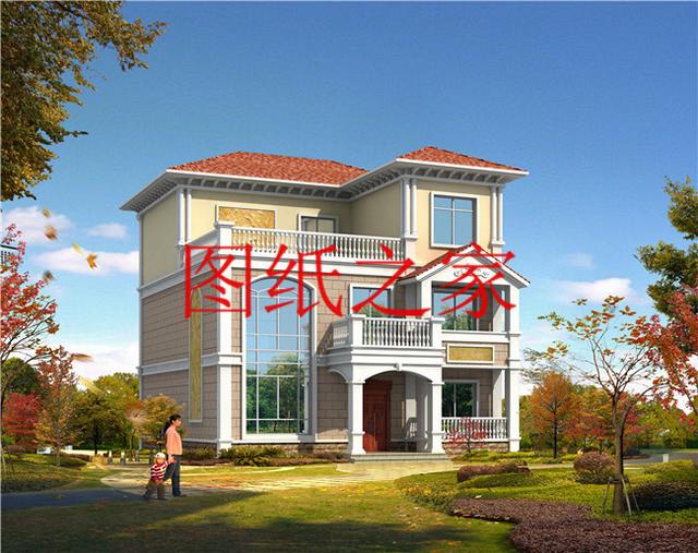 大眾喜愛的三層別墅設(shè)計(jì)圖，120平米，喜歡就帶回家建造吧！