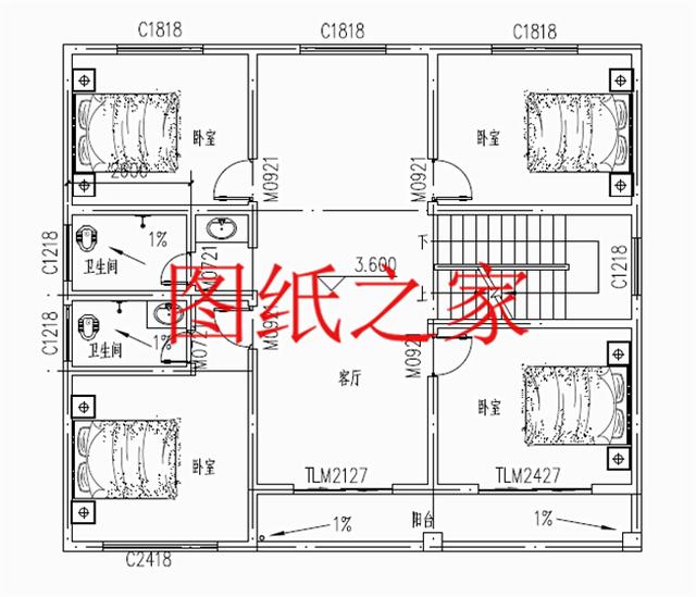 大眾喜愛的三層別墅設(shè)計(jì)圖，120平米，喜歡就帶回家建造吧！
