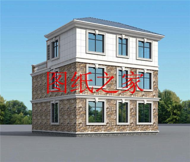 大眾喜愛的三層別墅設(shè)計(jì)圖，120平米，喜歡就帶回家建造吧！