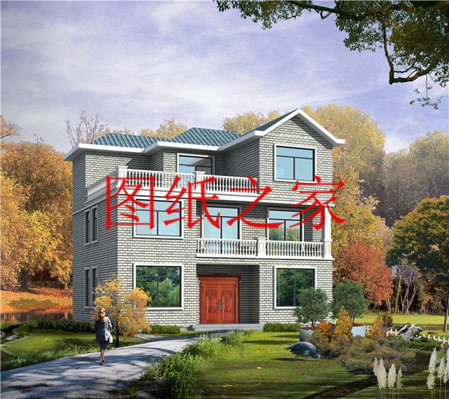 大眾喜愛的三層別墅設(shè)計(jì)圖，120平米，喜歡就帶回家建造吧！