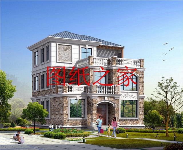 大眾喜愛的三層別墅設(shè)計(jì)圖，120平米，喜歡就帶回家建造吧！