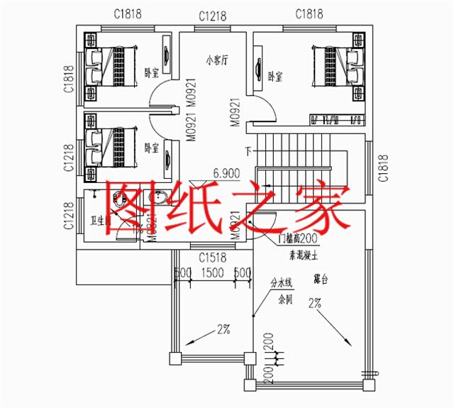 大眾喜愛的三層別墅設(shè)計(jì)圖，120平米，喜歡就帶回家建造吧！
