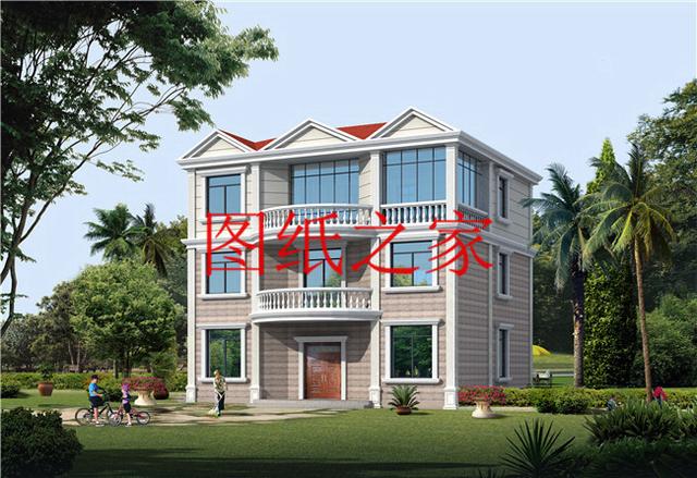 大眾喜愛的三層別墅設(shè)計(jì)圖，120平米，喜歡就帶回家建造吧！