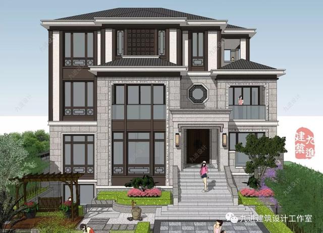 新式別墅設(shè)計(jì)圖，遠(yuǎn)觀能融合于環(huán)境，近看細(xì)膩有品味！