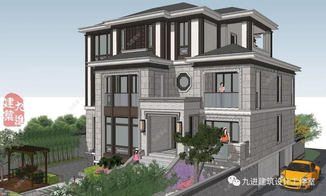 新式別墅設(shè)計(jì)圖，遠(yuǎn)觀能融合于環(huán)境，近看細(xì)膩有品味！