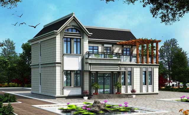 14米*10米二層別墅設(shè)計(jì)圖，5室1廳帶火炕房，這個(gè)冬天不太冷！