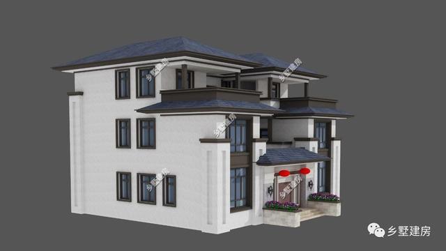 三層中式別墅設(shè)計(jì)圖，新式四合院設(shè)計(jì)，我們自己的風(fēng)格！