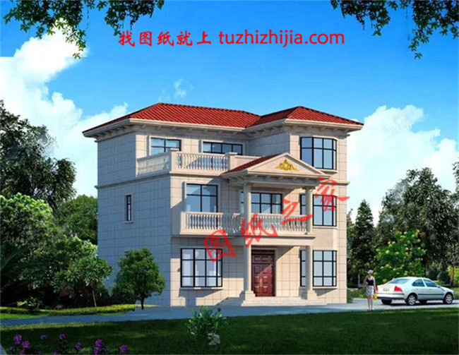 10套農(nóng)村20萬(wàn)三層別墅設(shè)計(jì)圖，美觀實(shí)用造價(jià)低！