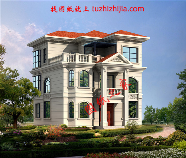 10套農(nóng)村20萬(wàn)三層別墅設(shè)計(jì)圖，美觀實(shí)用造價(jià)低！