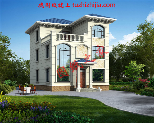 10套農(nóng)村20萬(wàn)三層別墅設(shè)計(jì)圖，美觀實(shí)用造價(jià)低！