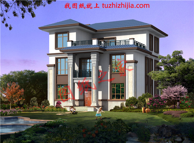 10套農(nóng)村20萬(wàn)三層別墅設(shè)計(jì)圖，美觀實(shí)用造價(jià)低！