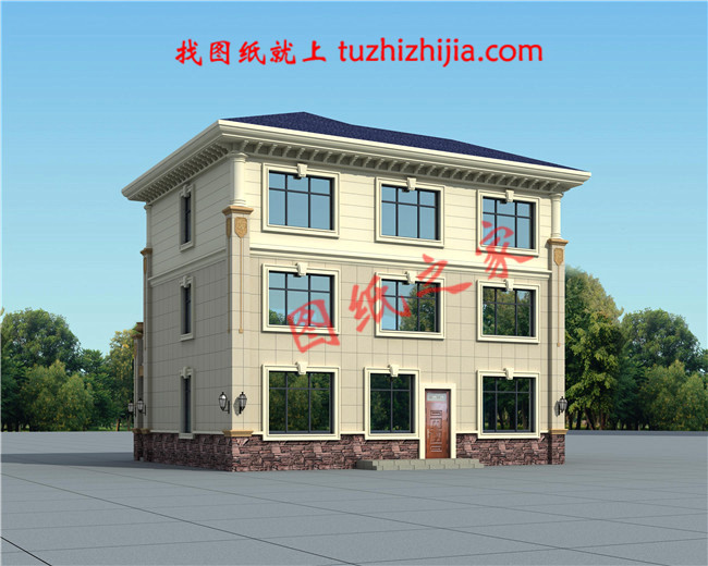 10套農(nóng)村20萬(wàn)三層別墅設(shè)計(jì)圖，美觀實(shí)用造價(jià)低！