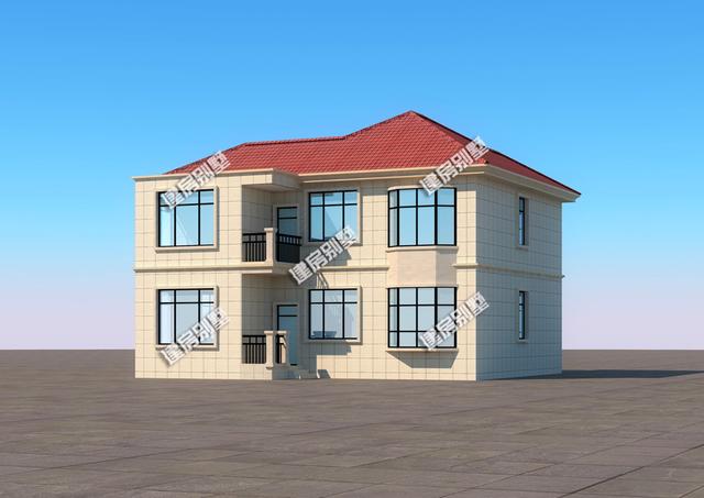 簡(jiǎn)單大方12x12.7米二層別墅設(shè)計(jì)圖，二層就很實(shí)用