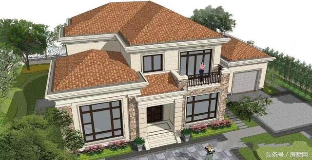 19.2×12.2米簡(jiǎn)歐風(fēng)格別墅設(shè)計(jì)圖，低調(diào)大氣，保證你看了會(huì)有回家建房的欲望