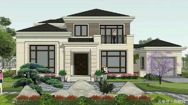 19.2×12.2米簡(jiǎn)歐風(fēng)格別墅設(shè)計(jì)圖，低調(diào)大氣，保證你看了會(huì)有回家建房的欲望