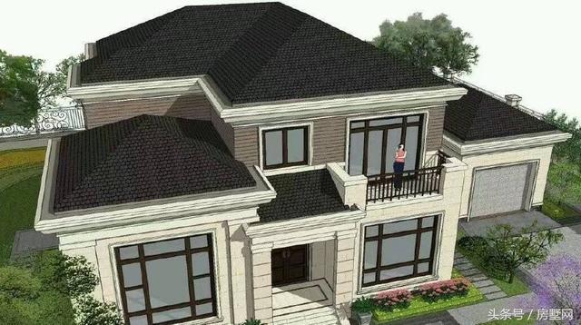 19.2×12.2米簡(jiǎn)歐風(fēng)格別墅設(shè)計(jì)圖，低調(diào)大氣，保證你看了會(huì)有回家建房的欲望