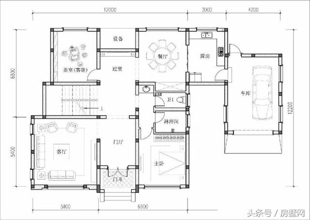 19.2×12.2米簡(jiǎn)歐風(fēng)格別墅設(shè)計(jì)圖，低調(diào)大氣，保證你看了會(huì)有回家建房的欲望