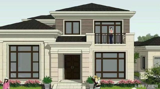 19.2×12.2米簡(jiǎn)歐風(fēng)格別墅設(shè)計(jì)圖，低調(diào)大氣，保證你看了會(huì)有回家建房的欲望