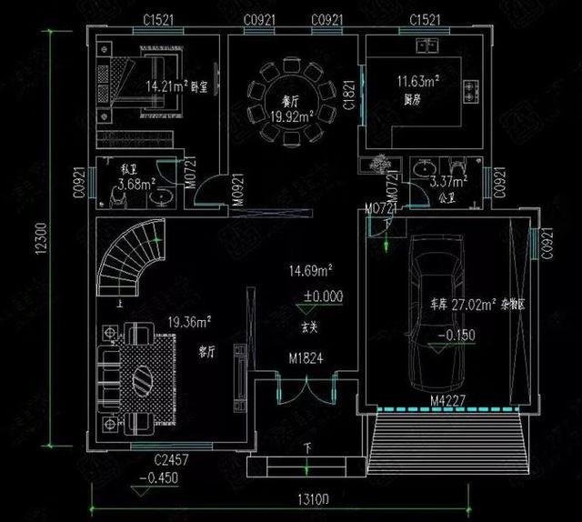 三款農(nóng)村爆款自建房設(shè)計(jì)圖，三款戶型占地適中，功能結(jié)構(gòu)各不相同