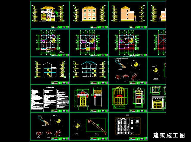 農(nóng)村三層12x12米別墅設計圖，全套建筑結(jié)構(gòu)水電施工圖，正符合農(nóng)村房屋住宅風格