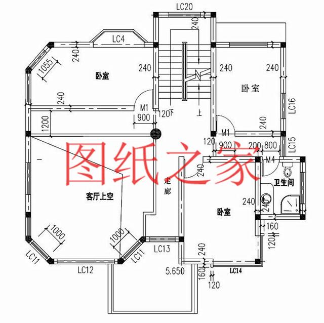 占地面積150平農(nóng)村三層別墅設(shè)計(jì)圖，外觀新穎別致，居住舒適