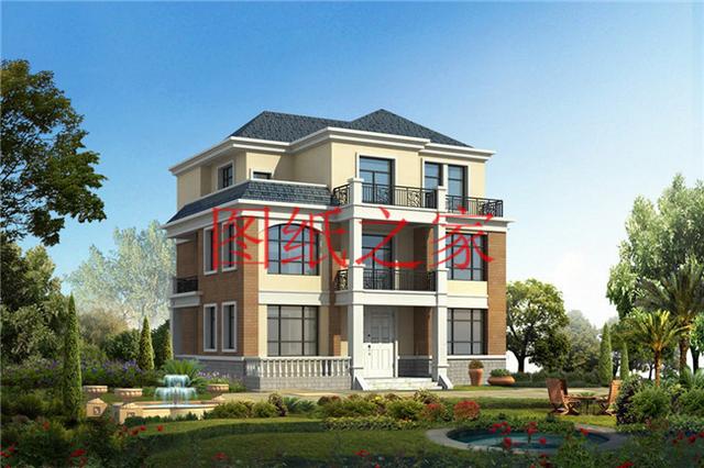 占地面積150平農(nóng)村三層別墅設(shè)計(jì)圖，外觀新穎別致，居住舒適