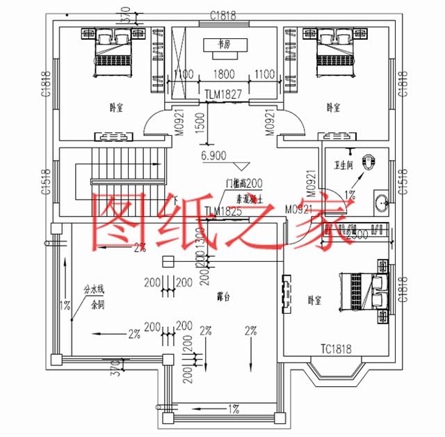 占地面積150平農(nóng)村三層別墅設(shè)計(jì)圖，外觀新穎別致，居住舒適