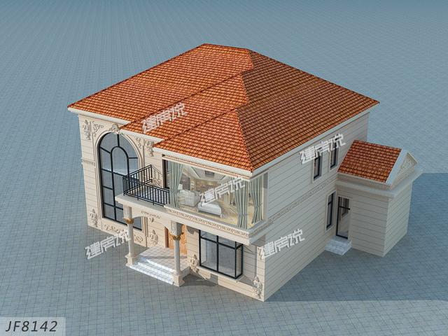 二層別墅設(shè)計(jì)圖，框架結(jié)構(gòu)，33萬就能建，簡約大氣