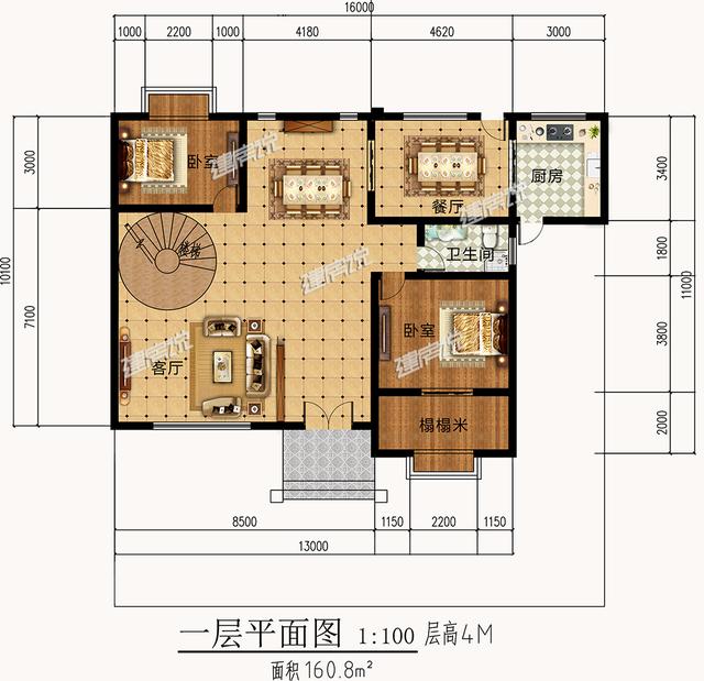 二層別墅設(shè)計(jì)圖，框架結(jié)構(gòu)，33萬就能建，簡約大氣