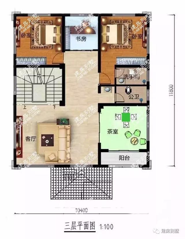 帶露臺的四層農村自建房設計圖，居住生活起來肯定既方便又舒適