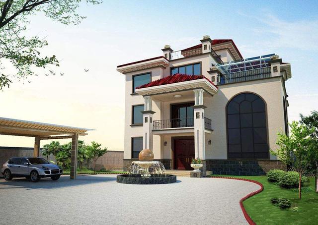 經(jīng)典新農(nóng)村自建房設(shè)計(jì)圖，造型獨(dú)特，獨(dú)樹一幟