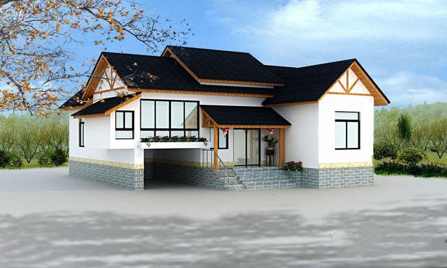 經(jīng)典新農(nóng)村自建房設(shè)計(jì)圖，造型獨(dú)特，獨(dú)樹一幟