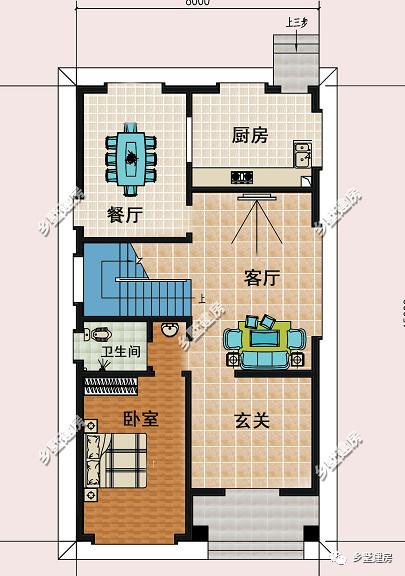 為大家推薦一款農(nóng)村自建房設(shè)計(jì)圖，造型簡(jiǎn)約大氣，造價(jià)45萬左右