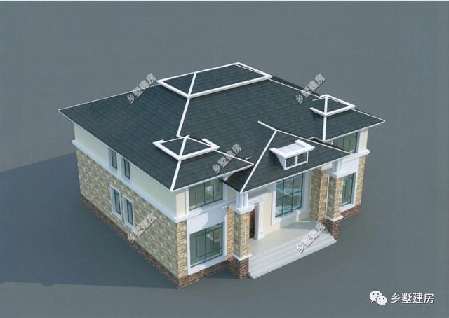 農(nóng)村自建別墅設(shè)計(jì)圖，還有旋轉(zhuǎn)樓梯，一家人住，老少皆宜