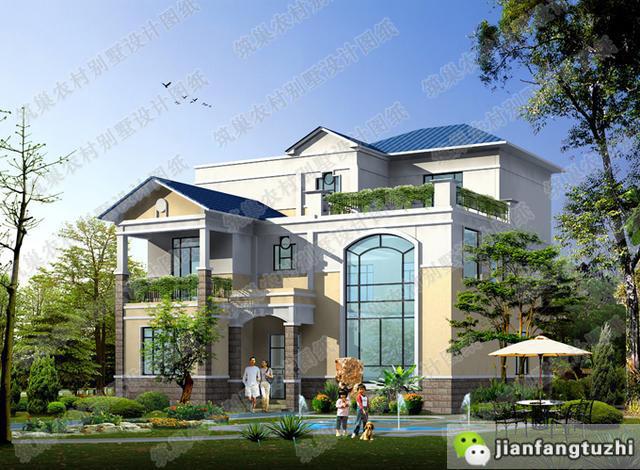 5款30萬別墅設(shè)計圖，高端大氣，通透采光，越來越受現(xiàn)代年輕人的歡迎