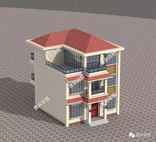 農(nóng)村別墅設(shè)計圖案例，10×13米，看著舒服住著也舒服