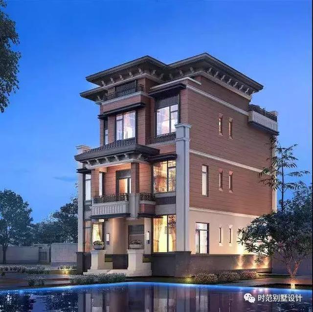 四層新中式別墅設(shè)計(jì)圖，布局實(shí)用性很強(qiáng)，非常受歡迎